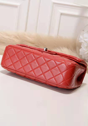Adele Quilted Leather Flap Mini Bag Red Hematite Hardware