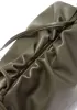 Dina Leather Large Clutch Shoulder Bag Green