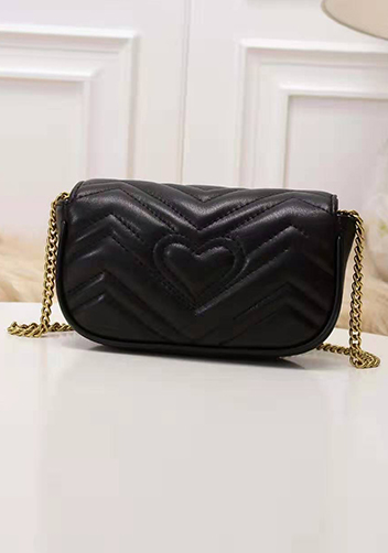 Hannah Small Flap Bag Leather CG Logo Black