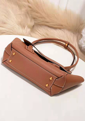 Ivonne Leather Shoulder Bag Brown