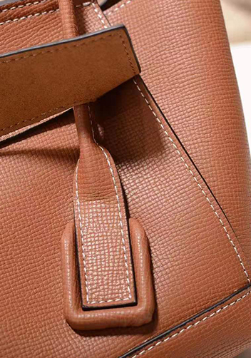 Ivonne Leather Shoulder Bag Brown