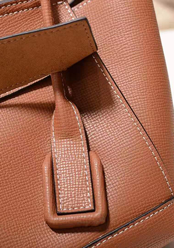 Ivonne Leather Shoulder Bag Brown