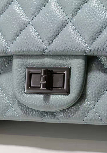 Adele Flap Bag Grain Leather Blue
