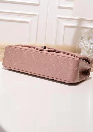 Adele Flap Bag Grain Leather Pink