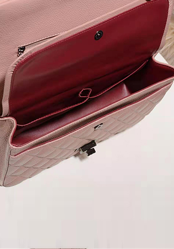 Adele Flap Bag Grain Leather Pink