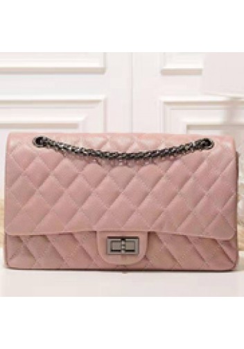 Adele Flap Bag Grain Leather Pink