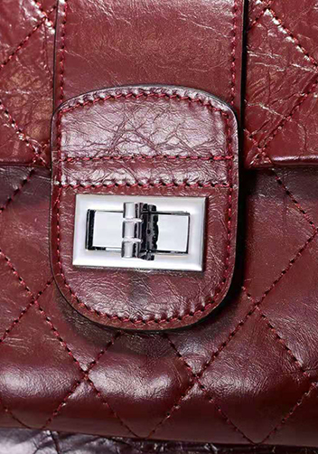 Eileen Leather Flap Shoulder Burgundy
