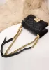 Ingrid Caviar Leather Small Flap Bag Black