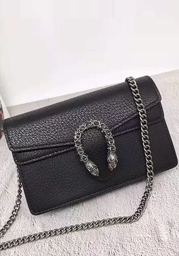 Jess Mini Leather Shoulder Bag Black