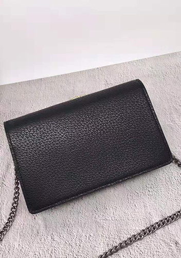 Jess Mini Leather Shoulder Bag Black