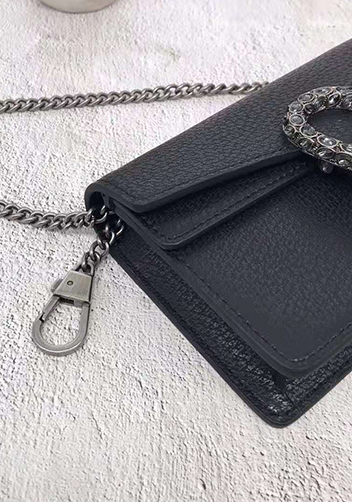 Jess Mini Leather Shoulder Bag Black