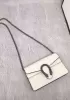 Jess Mini Leather Shoulder Bag White