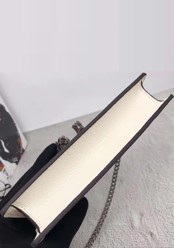 Jess Mini Leather Shoulder Bag White