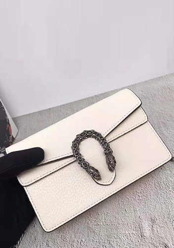 Jess Mini Leather Shoulder Bag White
