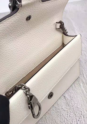 Jess Mini Leather Shoulder Bag White