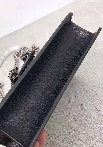 Jess Mini Square Leather Shoulder Bag Black
