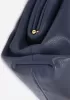 Dina Leather Clutch Top Handle And Shoulder Bag Blue