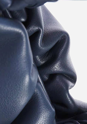Dina Leather Clutch Top Handle And Shoulder Bag Blue