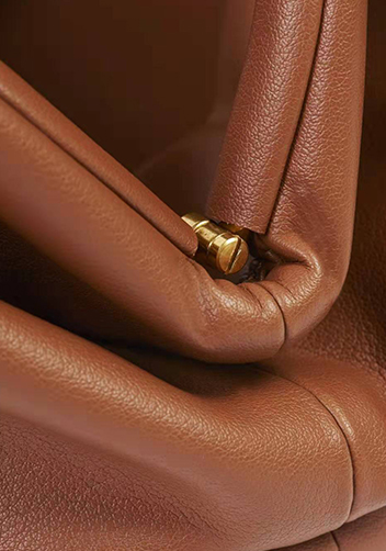 Dina Leather Clutch Top Handle And Shoulder Bag Brown
