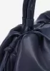 Dina Leather Large Clutch Top Handle And Shoulder Bag Blue