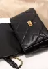 Adele Flap Medium Leather Bag Black