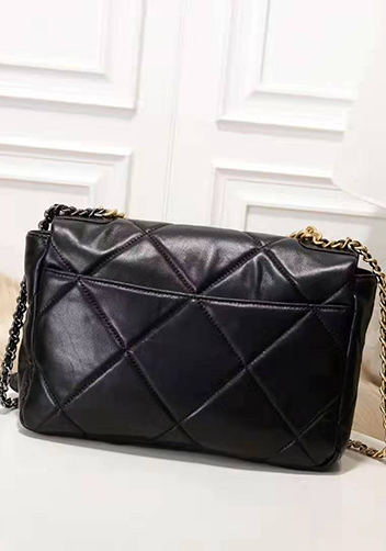 Adele Flap Small Leather Bag Black