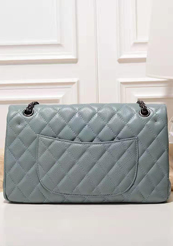 Adele Flap Medium Grain Leather Blue