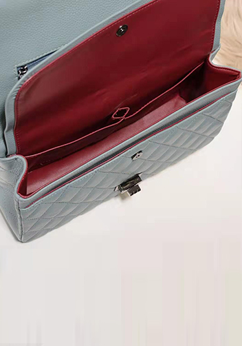 Adele Flap Medium Grain Leather Blue