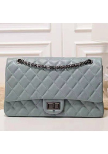 Adele Flap Medium Grain Leather Blue