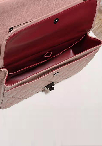 Adele Flap Medium Grain Leather Pink