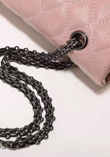 Adele Flap Medium Grain Leather Pink