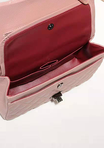 Adele Flap Medium Grain Leather Pink