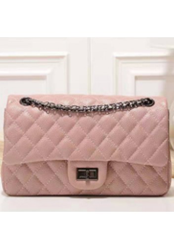 Adele Flap Medium Grain Leather Pink