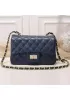 Adele Flap Small Cowhide Blue