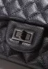 Adele Flap Small Grain Leather Black