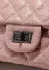 Adele Flap Small Grain Leather Pink