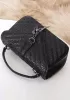 Yvonne Leather Small Flap Bag Black