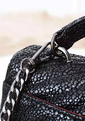 Yvonne Leather Small Flap Bag Black