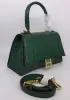 Bonnie Croc Leather Shoulder Bag Green