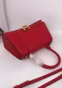 Bonnie Leather Shoulder Bag Red