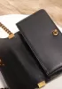 Ingrid Diamond Shape Leather Flap Black Gold Hardware