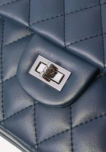 Hanna Leather Shoulder Bag Blue