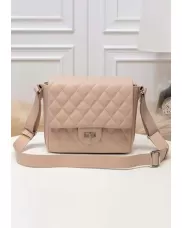 Hanna Leather Shoulder Bag Pink