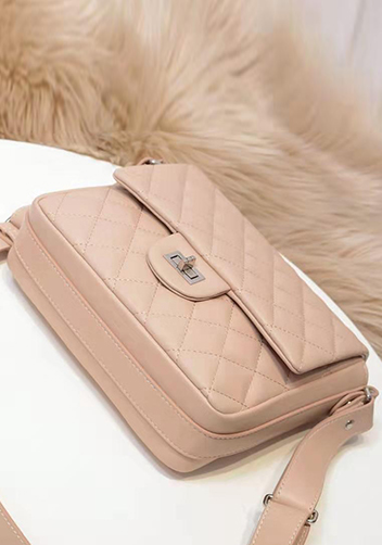Hanna Leather Shoulder Bag Pink