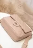 Hanna Leather Shoulder Bag Pink