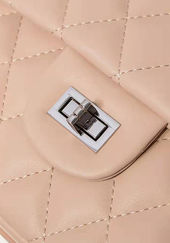Hanna Leather Shoulder Bag Pink