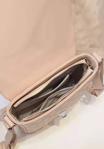 Hanna Leather Shoulder Bag Pink