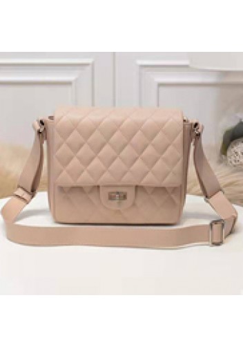 Hanna Leather Shoulder Bag Pink
