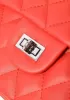 Hanna Leather Shoulder Bag Red