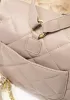 Cristina Leather Backpack Beige